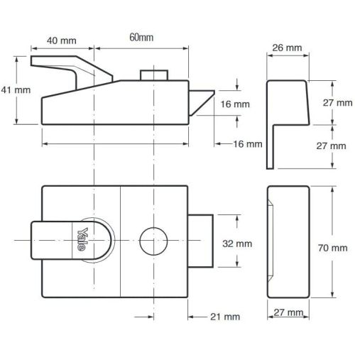 P89 Deadlocking Nightlatch