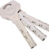 Yale Euro Double Cylinder, 3 Keys Supplied, Standard Security, Visi Packed, Suitable for All Door Types, Nickel Finish, 30:10:30 (70 mm)