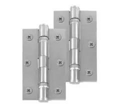 Frelan Hardware 3 Inch Ball Bearing Hinges, Satin Chrome - J8502SC