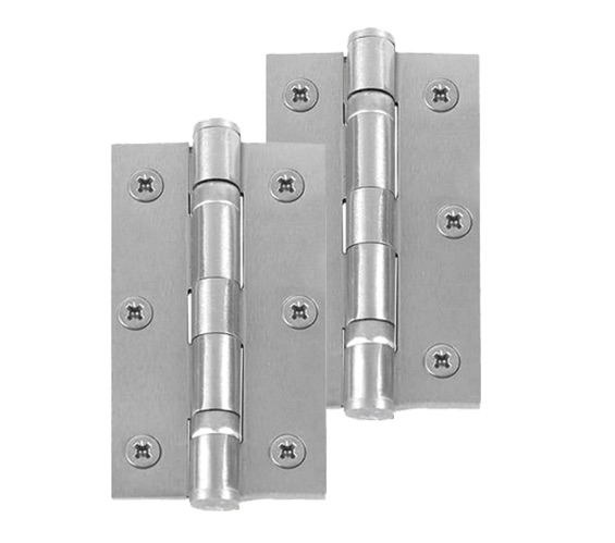 Frelan Hardware 3 Inch Ball Bearing Hinges, Satin Chrome - J8502SC