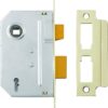 Yale P-M320-PB-78 3 Lever Mortice Sashlock, Visi Pack, Suitable for Internal Doors, Brass Finish, 3 Inch/76 mm