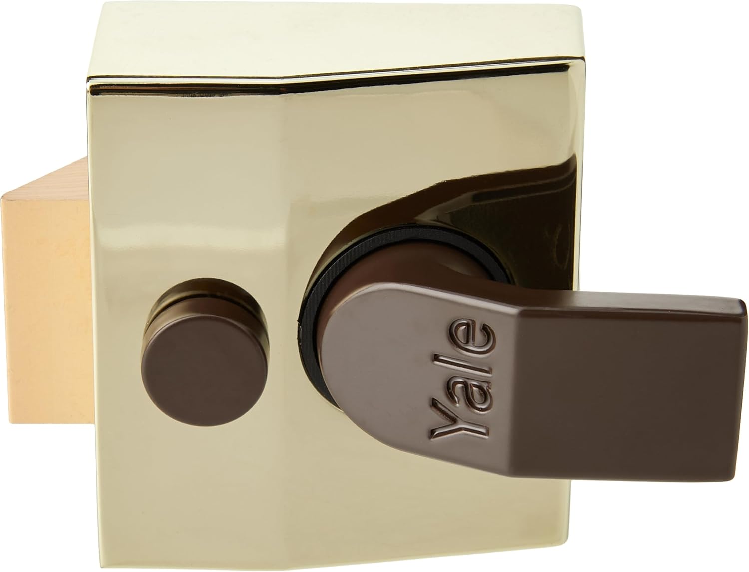 Deadlocking Nightlatch Brass Finish, High Security with Automatic Deadlock, Brasslux