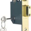 Yale P-M550-PB-78 5 Lever Mortice Sashlock, Visi Pack, Suitable for External Doors, Brass Finish, 3 Inch/76 mm