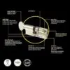YALE PLATINUM 3STAR 45/35 (80MM) NICKEL