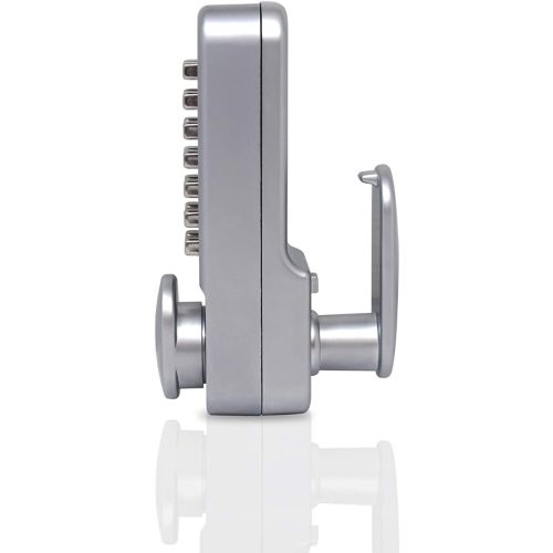 Yale Hold Open Push Button Door Lock Satin Chrome P-DL02-SC