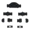 Cast Iron Plain STEPPED rustic industrial retro style Window Cremone Bolt, Black Powder Coat Finish- up to 6 feet