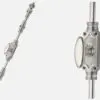 classic espagnolette bolt / cremone bolt 9 feet satin nickel