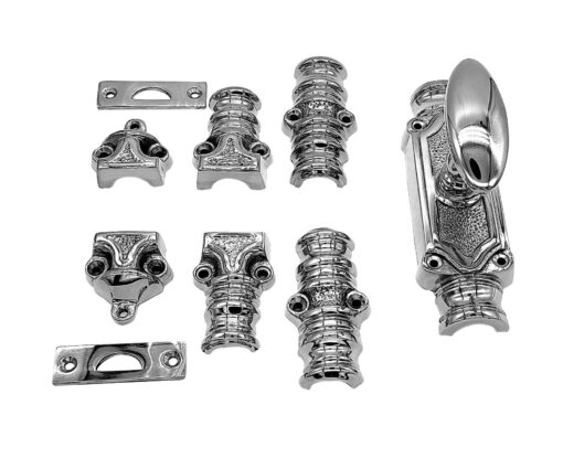 Classic door espagnolette bolt / cremone bolt upto 9 feet polished chrome