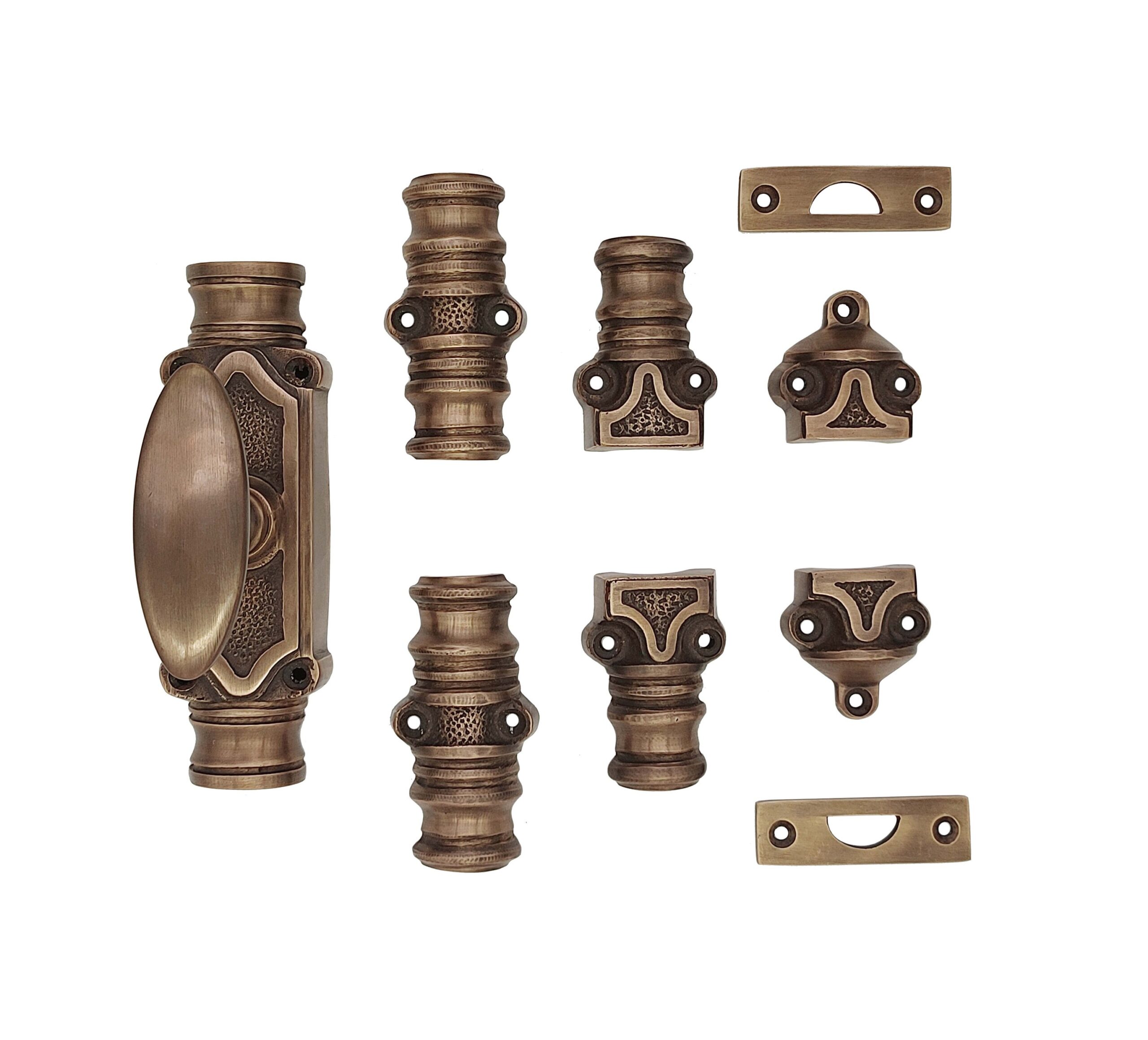 Classic door espagnolette bolt/Cremone bolt upto 9 Feet ANTIQUE BRASS UNLACQUERED