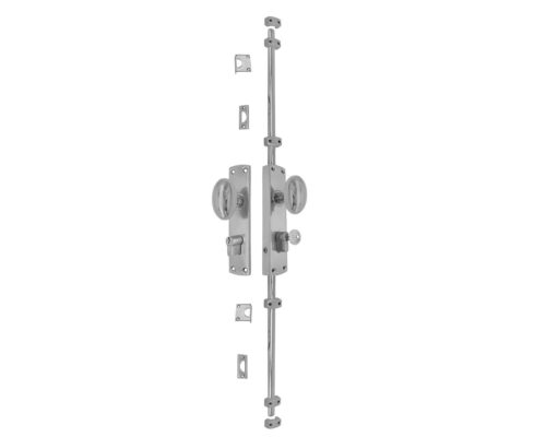 Oval knob locking brass door Espagnolette bolt/Cremone bolt upto 8.5'-SN