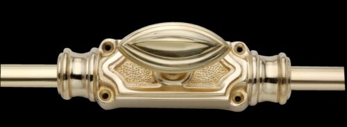 Plaine stepped espagnolette bolt/Cremone bolts upto 9 feet polished brass unlacquered