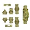 Plaine stepped espagnolette bolt/Cremone bolts upto 9 feet polished brass unlacquered