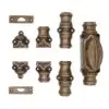 Plaine stepped espagnolette bolt/Cremone bolts upto 9 feet antique brass unlacquered