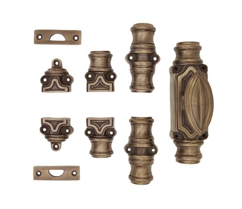 Plaine stepped espagnolette bolt/Cremone bolts upto 9 feet antique brass unlacquered