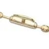 Elegant door espagnolette bolt / Cremone bolt upto 9 feet polished brass lacquered