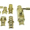 victorian lever door espagnolette bolt/cremone bolt upto 9 feet polished brass UNLACQUERED