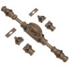 Plaine stepped espagnolette bolt/Cremone bolts upto 9 feet antique brass unlacquered