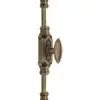 Plaine stepped espagnolette bolt/Cremone bolts upto 9 feet antique brass unlacquered