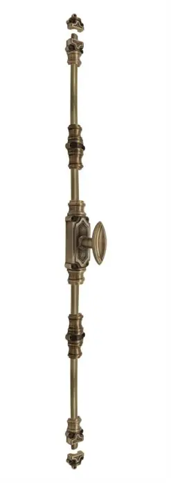 Plaine stepped espagnolette bolt/Cremone bolts upto 9 feet antique brass unlacquered