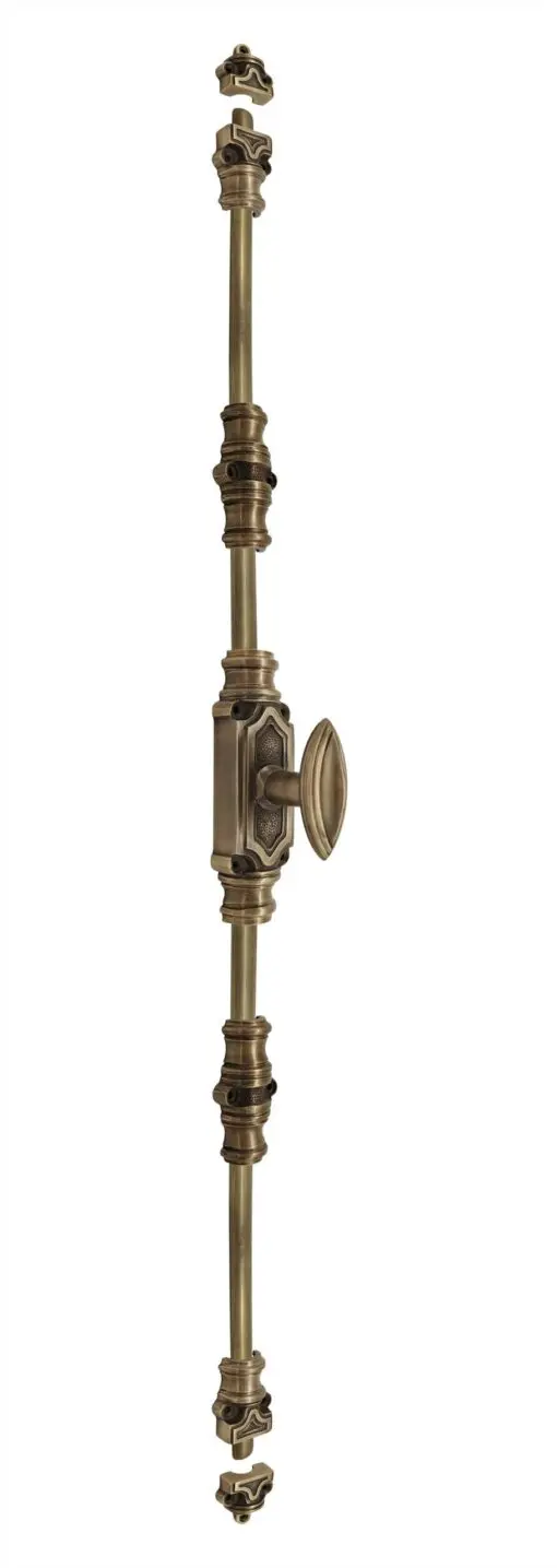 Plaine stepped espagnolette bolt/Cremone bolts upto 9 feet antique brass unlacquered