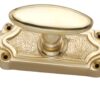 Classic door espagnolette bolt / Cremone bolt 9 feet polished brass unlacquered