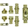 Classic door espagnolette bolt / Cremone bolt 9 feet polished brass unlacquered