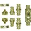 Classic door espagnolette bolt / Cremone bolt 9 feet polished brass unlacquered