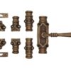 Victorian lever door Espagnolette Bolt/cremone Bolt upto 9 Feet antique brass unlacquered
