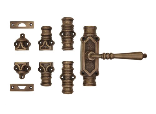Victorian lever door Espagnolette Bolt/cremone Bolt upto 9 Feet antique brass unlacquered