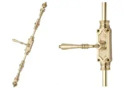victorian lever door espagnolette bolt/cremone bolt upto 9 feet polished brass