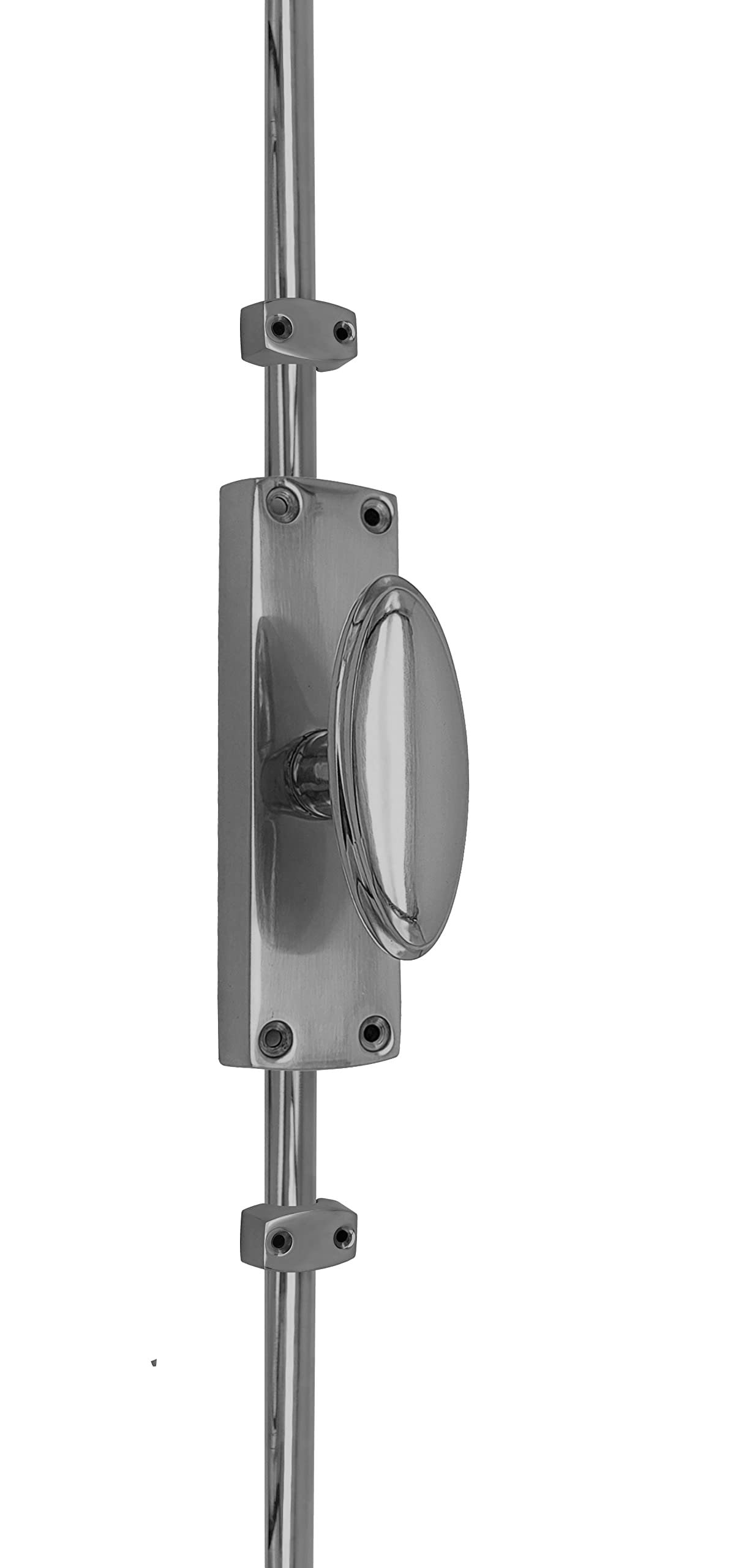 Oval knob door espagnolette bolt/cremone bolt upto 2500mm satin nickel