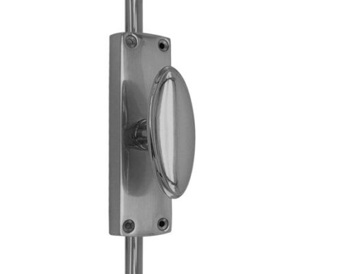 Oval knob door espagnolette bolt/cremone bolt upto 2500mm satin nickel