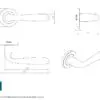 Carlisle brass - swl1127sss - steelworx swl peninsula lever on rose - finish - satin stainless steel (sss)