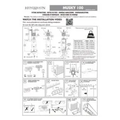 HUSKY SLIDING 100 Sliding door kit for wooden and metal doors weighing up to 100kg Track Length 2.4m