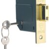 Yale P-M560-PB-80 British Standard 5 Lever Mortice Deadlock, High Security, Boxed, Suitable for External Doors, 3 Inch/76 mm, Polished Brass