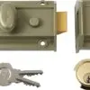 Traditional Nightlatch - Electro Nickel Brass Finish - Standard Security