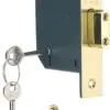 Yale P-M552-PB-78 5 Lever Mortice Deadlock, Visi Pack, Suitable for External Doors, Brass Finish, 3 Inch/76 mm, Polished Brass