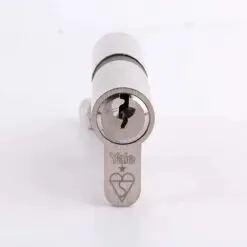 Yale PKM3030-NP- KM Superior 1 star Euro Cylinder lock - 30/30 (70mm) / 30:10:30 - Nickel Finish- High Security