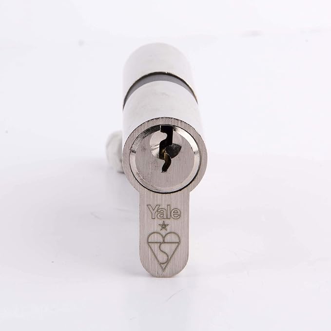 Yale PKM3030-NP- KM Superior 1 star Euro Cylinder lock - 30/30 (70mm) / 30:10:30 - Nickel Finish- High Security