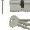 Yale B-ED4550-SNP - Euro Cylinder Lock - 45/50 (105mm) / 45:10:50 - Nickel Finish - Standard Security - Polybag