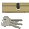 Yale P-ET3535-PB - Euro Cylinder Lock - Thumbturn - 35/35 (80mm) / 35:10:35 - Brass Finish - Standard Security