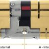 YALE PLATINUM 3 STAR 45/40 (85MM) BRASS
