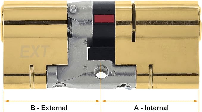 Yale P-YS3-3535B Anti-Snap 3 Star Euro Double Cylinder, High Security, 35:35 (70mm), Brass Finish