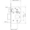 M550 5 Lever Sashlock 2.5