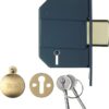 Yale P-M562-PB-80 PM562 British Standard 5 Lever Mortice Deadlock, High Security, Visi Pack, Suitable for External Doors, 3 Inch/76 mm, Polished Brass