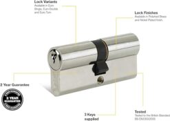 40:10:50 (100mm) Euro Double Cylinder