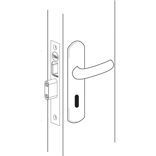 Yale 3200 Security Sashcase 2.5" Satin Stainless Steel B-3200-SSS-64