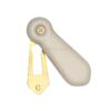 Heritage Brass Oval Covered Standard Key Escutcheon, Cream Crackle Porcelain