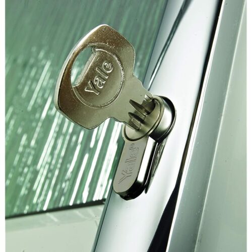 Yale B-ED3555-SNP Euro Double Cylinder, 3 Keys Supplied, Standard Security, Boxed, Suitable for All Door Types, Nickel Finish, 35:10:55 (100 mm)