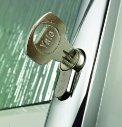 Yale B-ED3555KA-PB - Euro Cylinder Lock - Keyed Alike - 35/55 (100mm) / 35:10:55 - Brass Finish - Standard Security - 2 Cylinders - Polybag